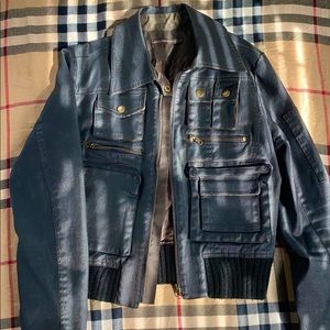 Hazel aviators cropped jacket size M